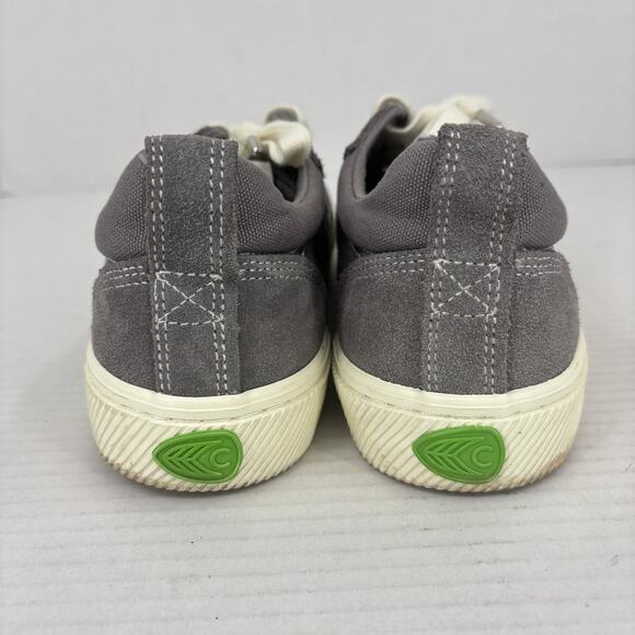 Cariuma Catiba Pro Low Skate Sneakers Womens Size 8.5 Gray Ivory Suede Cork - Picture 9 of 10